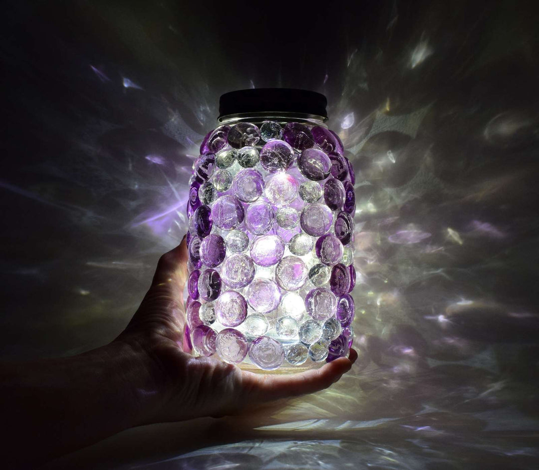 Glittering Gem Mason Jars Lights