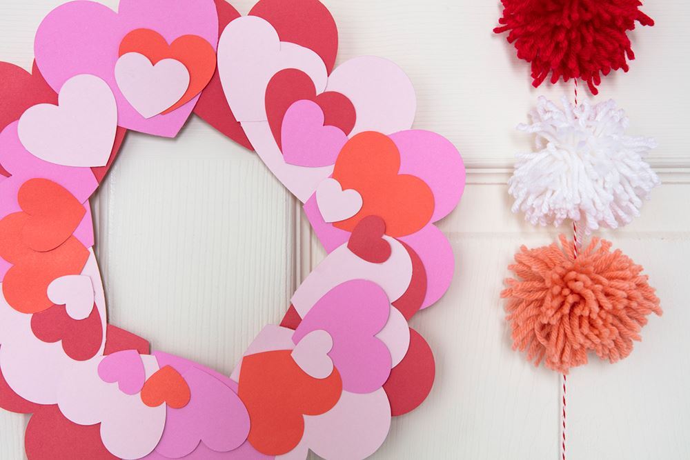 Paper Heart Wreath