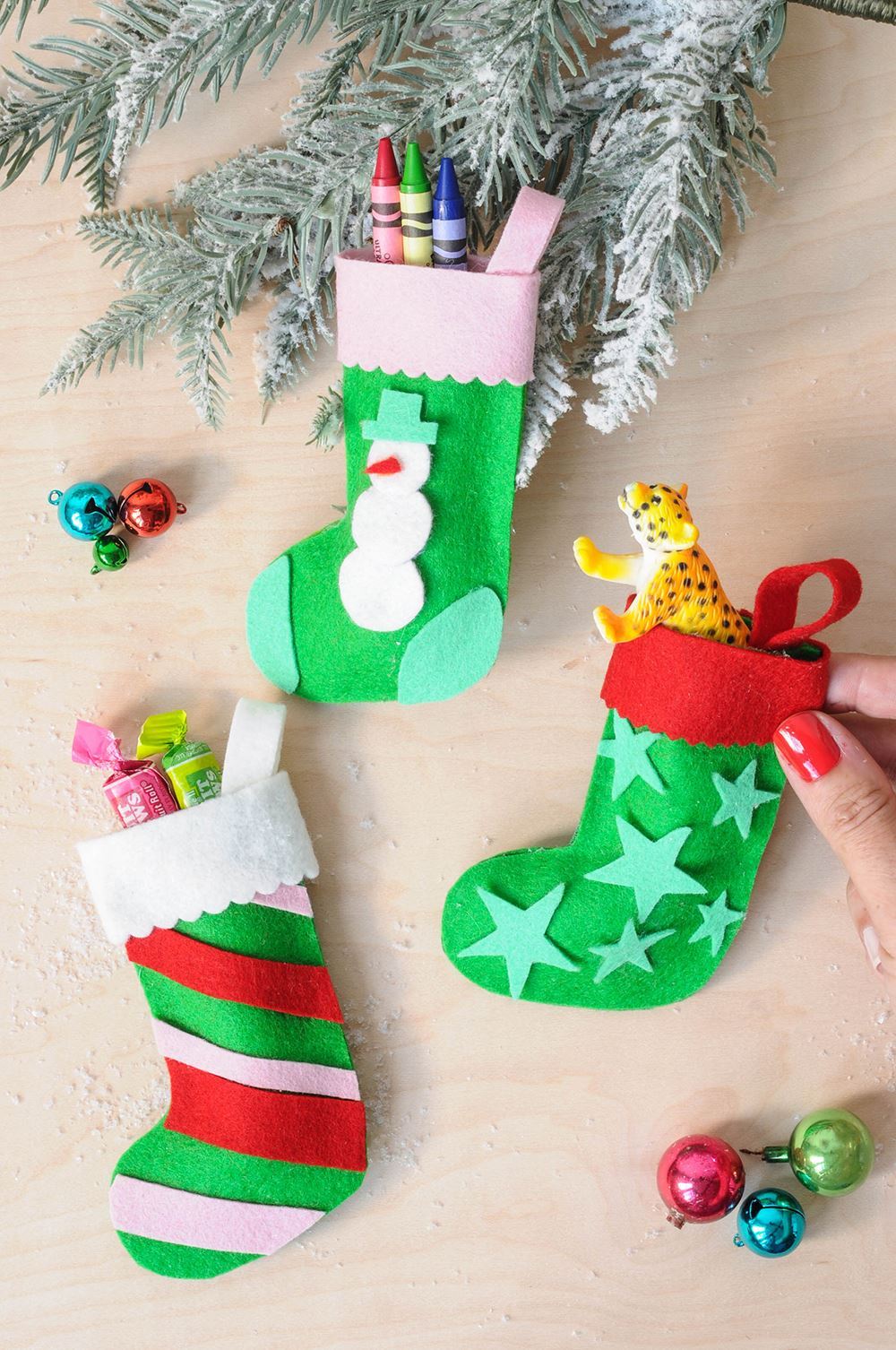 Felt Stocking Ornaments Craft