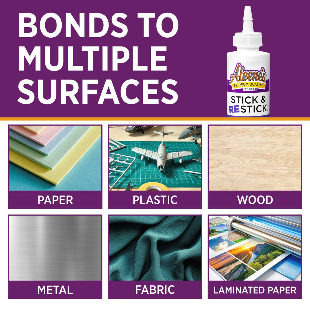Picture of 43233 Aleene's Stick & Restick Repositionable Temporary Adhesive 4 fl. oz.