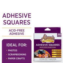 Picture of 48978 Aleene's Adhesive Squares 1/2" Roll 250 Count